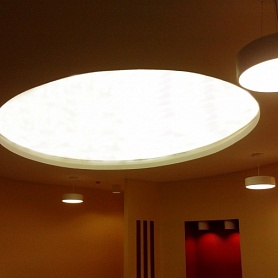 Потолок двухуровневый с подсветкой